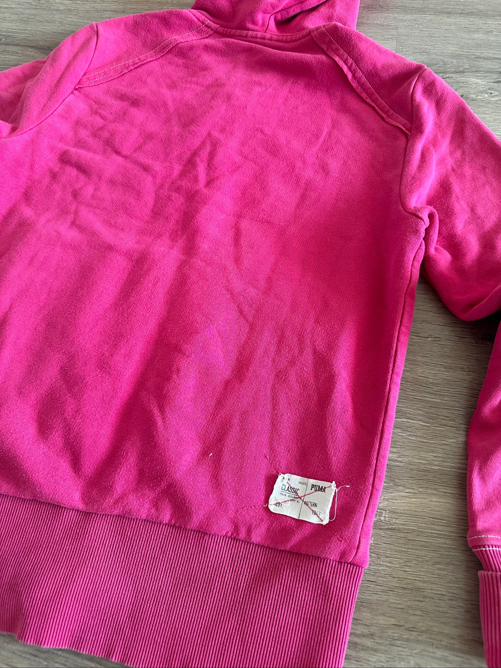 Sweat à capuche et fermeture éclair Puma Rose fuchsia pour femme Taille S | Y2K – photo 7